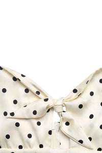 Polka Dot Tie-Front Cutout Maxi Dress 100100443826495 48 Affordable Fashion Under $100 Jerry's Apparel 