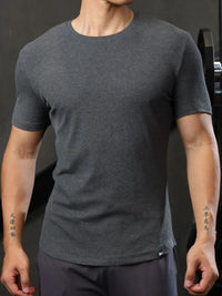 Men's Plus Size Round Neck Short Sleeve T-Shirt