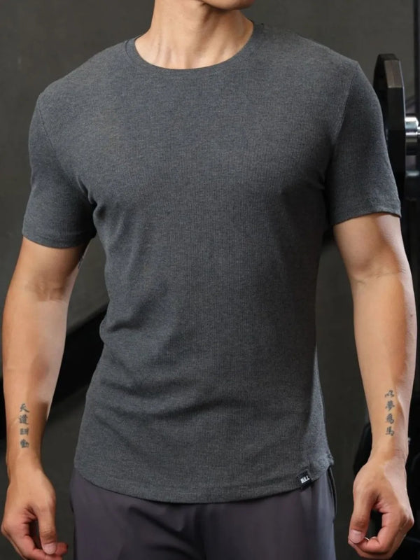 Men's Plus Size Round Neck Short Sleeve T-Shirt
