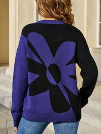 Floral Pattern Color Block Sweater 100100785129013 44 Affordable Fashion Under $100 Jerry's Apparel 