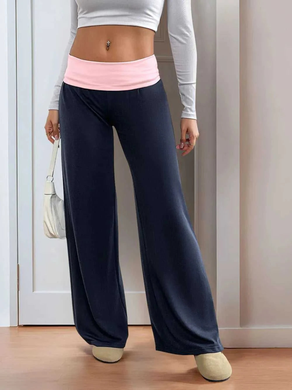 Perfee Contrast Wide Leg Pants 100100025911962 25 Affordable Fashion Under $100 Jerry's Apparel 