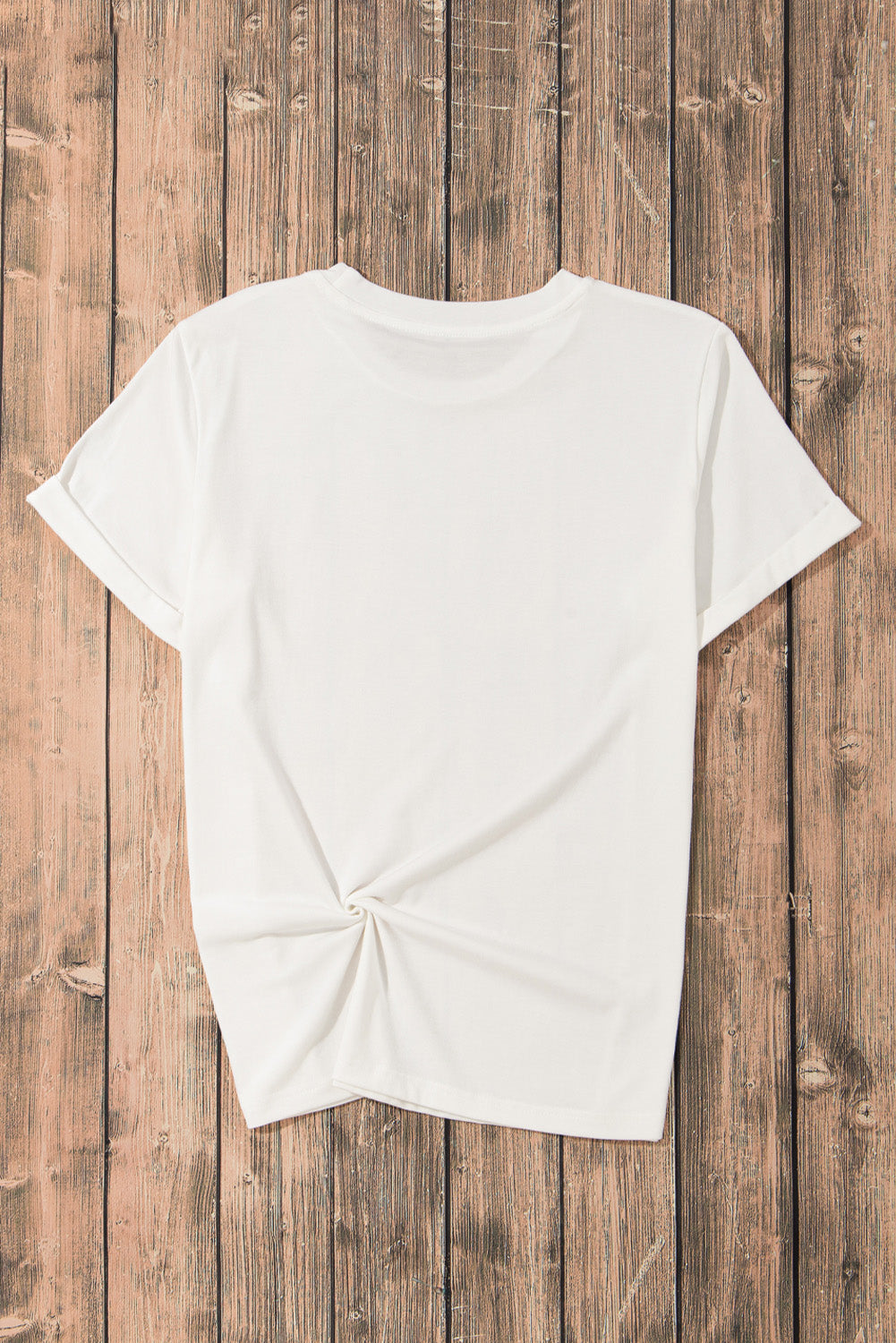 Star Round Neck Short Sleeve T-Shirt