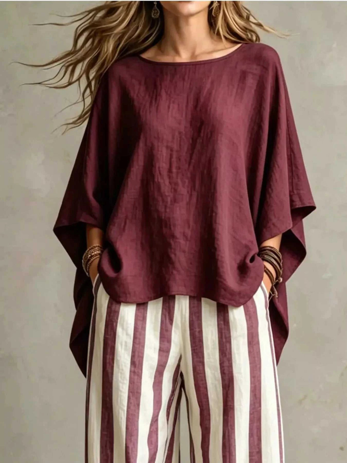 Full Size Solid Color Top and Pants Set Plus Size 100100687387446 50 Affordable Fashion Under $100 Jerry's Apparel 