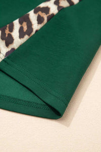 Leopard Trim Short Sleeve Relaxed Fit T-Shirt 100100328021512 27 Affordable Fashion Under $100 Jerry's Apparel 