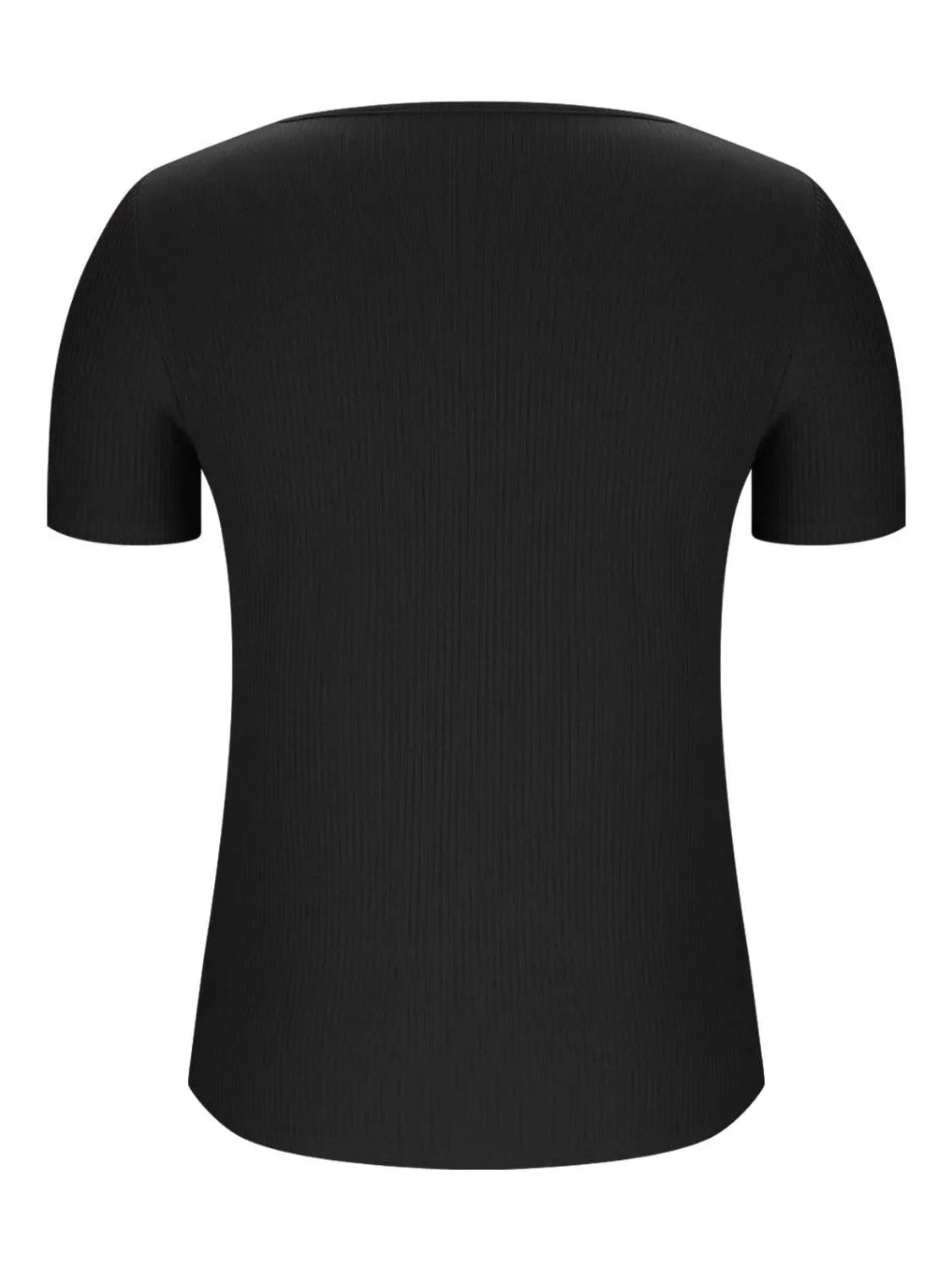 Solid V-Neck Short Sleeve T-Shirt