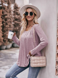Square Neck Long Sleeve T-Shirt 100100618971989 31 Affordable Fashion Under $100 Jerry's Apparel 