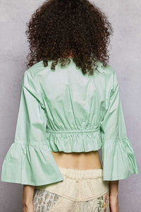POL Floral Embroidered Cropped Blouse 100100633041814 43 Affordable Fashion Under $100 Jerry's Apparel 