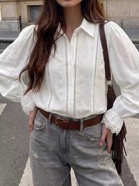 Lace-Trimmed Button-Down Shirt 101001213081303 50 Affordable Fashion Under $100 Jerry's Apparel 
