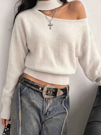 Cold-Shoulder Dropped Shoulder Sweater 101002178198297 31 Affordable Fashion Under $100 Jerry's Apparel 