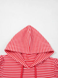 Striped Puff Sleeve Hoodie with Drawstring 100100531994903 47 Affordable Fashion Under $100 Jerry's Apparel 