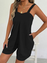 Sweetheart Neck Wide Strap Romper 100100528995455 21 Affordable Fashion Under $100 Jerry's Apparel 