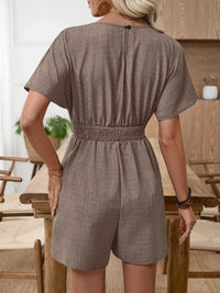 V-Neck Drawstring Waist Romper 100100584111761 32 Affordable Fashion Under $100 Jerry's Apparel 