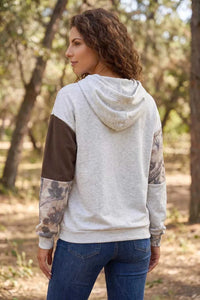 Multicolour Camo Print Drawstring Long Sleeve Western Style Hoodie 100100855434360 43 Affordable Fashion Under $100 Jerry's Apparel 
