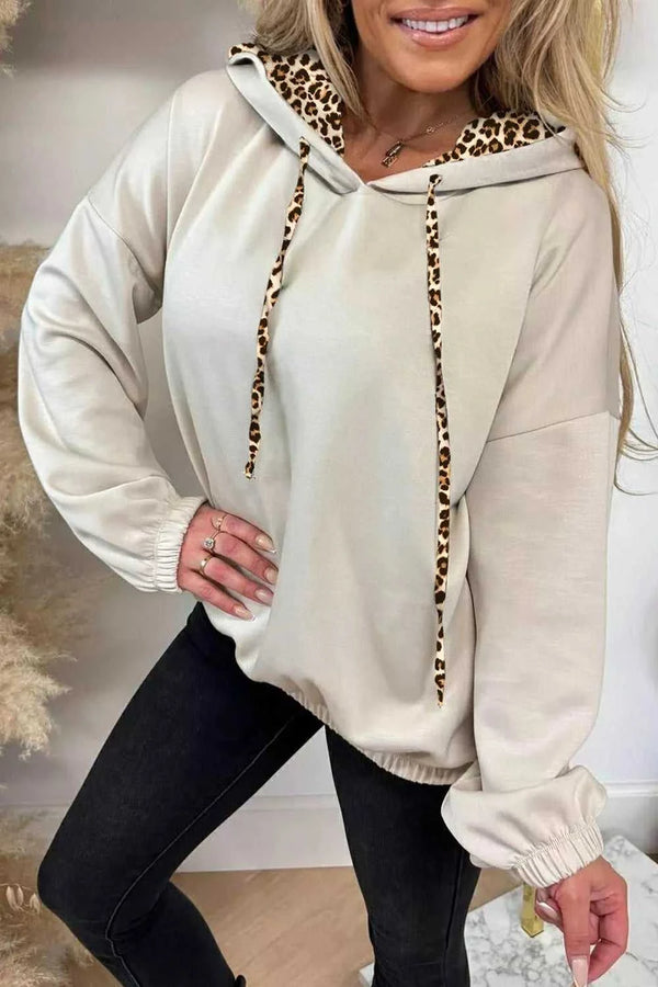 Leopard Print Lined Hoodie with Drawstring 101001598491565 43 Affordable Fashion Under $100 Jerry's Apparel 