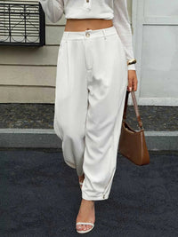 High-Waisted Pleated Wide-Leg Pants 100100103581042 49 Affordable Fashion Under $100 Jerry's Apparel 