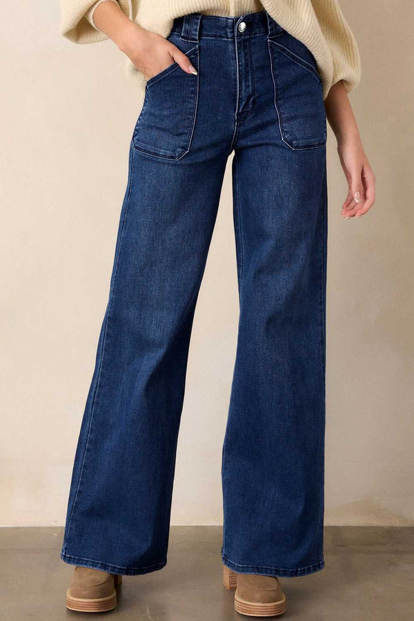 Straight Leg Mid-Rise Shift Jeans 100100975338052 63 Seasonal Fashion Collections Jerry's Apparel 