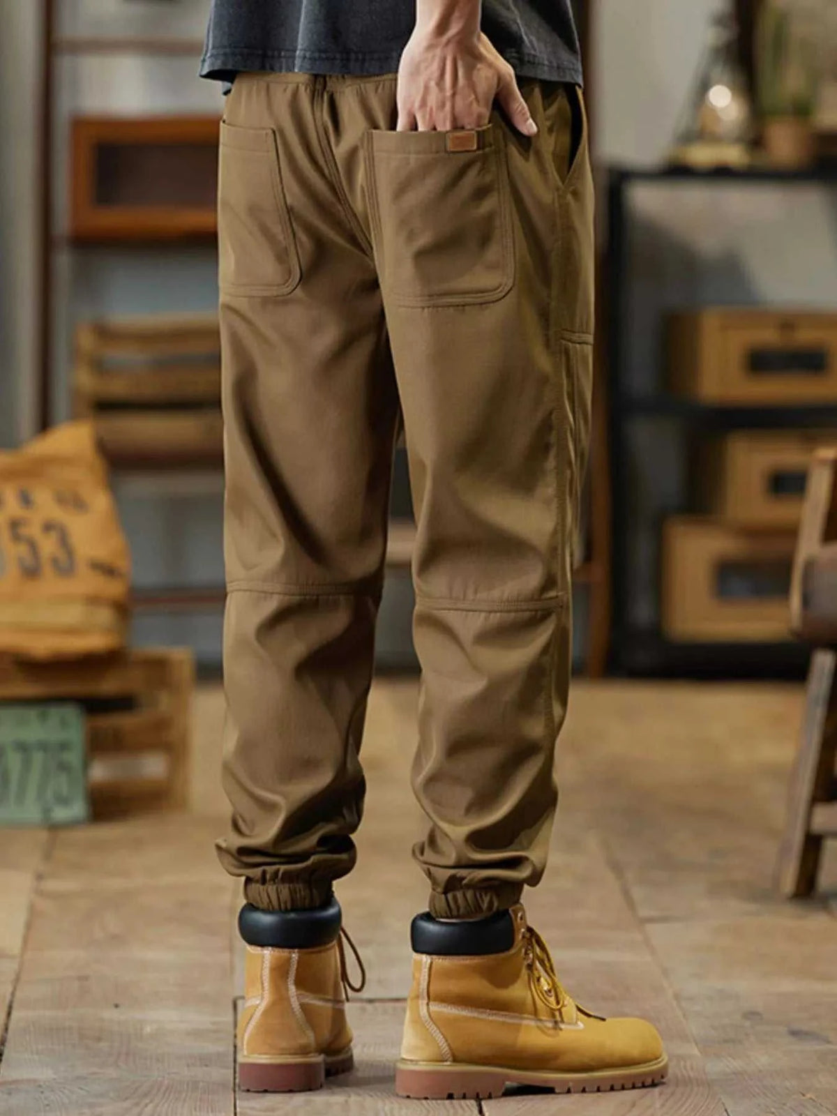 Men's Plus Size Elastic Waist Joggers 100400381582415 77 Affordable Fashion Under $100 Jerry's Apparel 