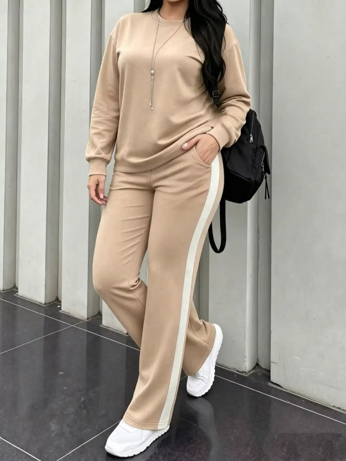 Dropped Shoulder Top and Pants Set 101001377082947 63 Gifts for Her Jerry's Apparel 