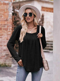 Square Neck Long Sleeve T-Shirt 100100618971989 31 Affordable Fashion Under $100 Jerry's Apparel 