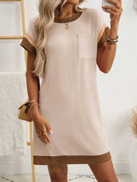 Round Neck Short Sleeve Mini Dress 100100619871757 33 Affordable Fashion Under $100 Jerry's Apparel 