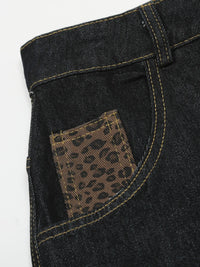Men's Wide Leg Denim Shorts