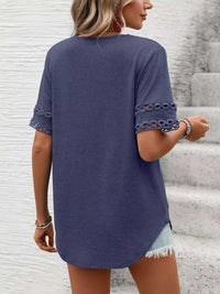 V-Neck Hollow-Out Sleeve T-Shirt 100100632201866 28 Affordable Fashion Under $100 Jerry's Apparel 