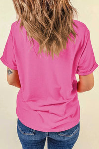 Letter Graphic Short Sleeve T-Shirt 101001219481633 34 Affordable Fashion Under $100 Jerry's Apparel 