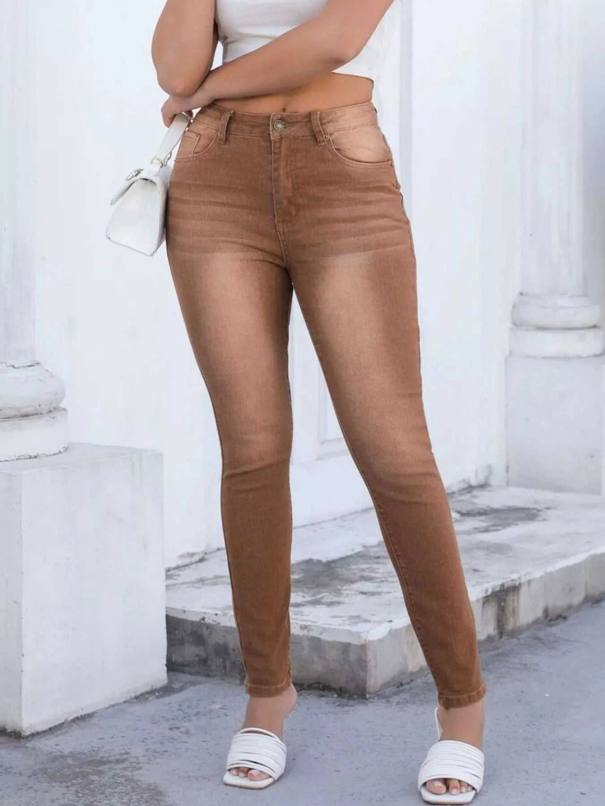 High-Waisted Slim-Fit Jeans 101003196685939 49 Affordable Fashion Under $100 Jerry's Apparel 