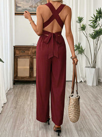 V-Neck Sleeveless Wide Leg Jumpsuit 100100445158382 36 Affordable Fashion Under $100 Jerry's Apparel 