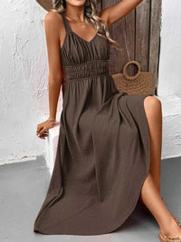 Sleeveless Smocked Casual Midi Dress 100100225131528 33 Affordable Fashion Under $100 Jerry's Apparel 
