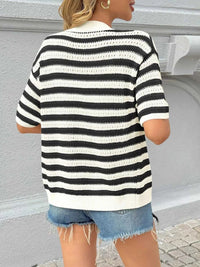 Striped Button Up Cardigan 100100464003213 48 Affordable Fashion Under $100 Jerry's Apparel 
