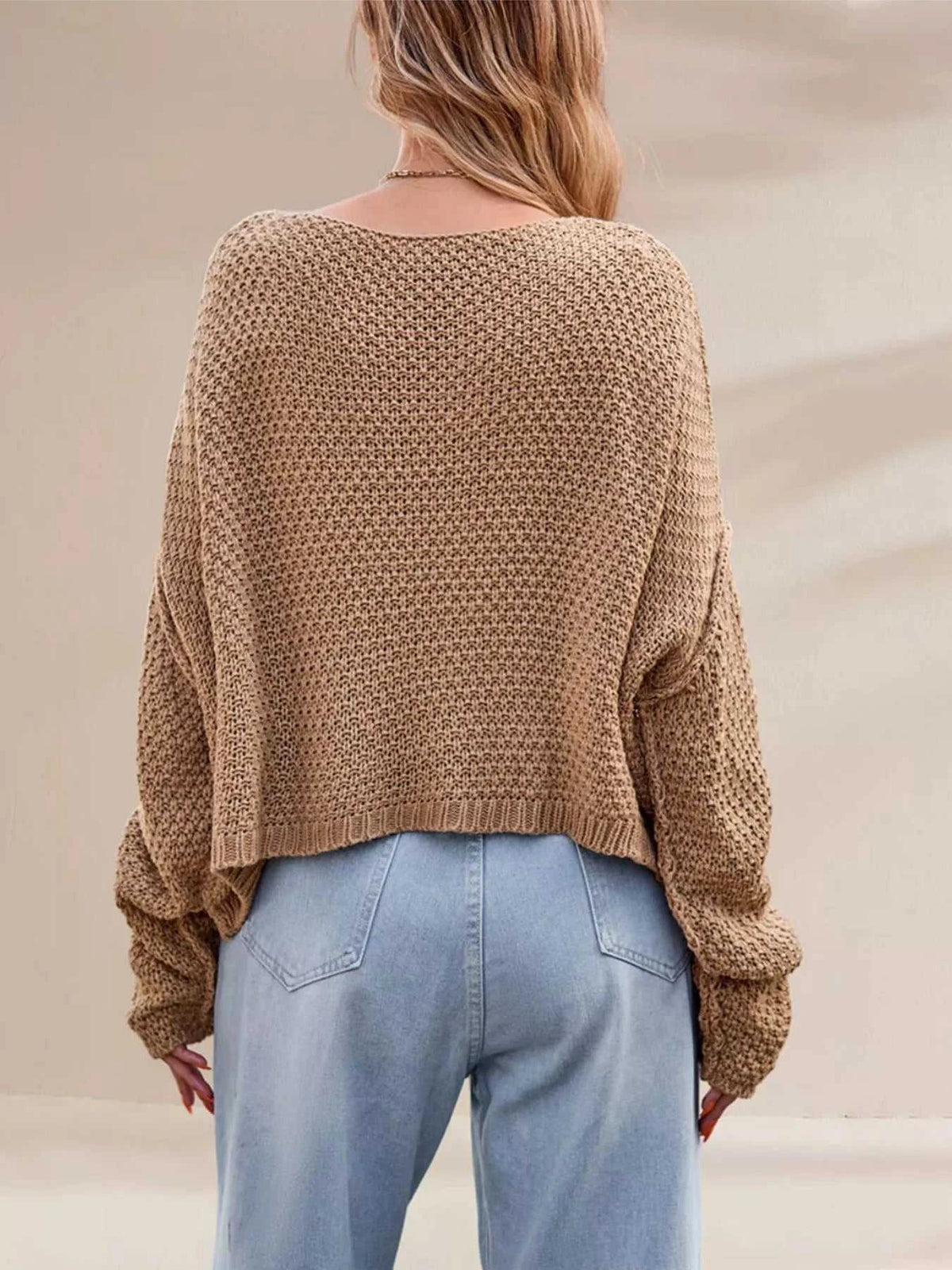 Cable Knit Dropped Shoulder Sweater 100100337070242 47 Affordable Fashion Under $100 Jerry's Apparel 
