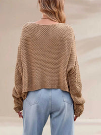 Cable Knit Dropped Shoulder Sweater 100100337070242 47 Affordable Fashion Under $100 Jerry's Apparel 