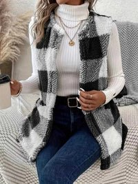 Cozy Plaid Sherpa Vest Coat 100100200755346 28 Affordable Fashion Under $100 Jerry's Apparel 