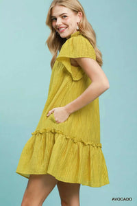 Umgee Textured Ruffle Hem Mini Dress 100100925831367 51 Affordable Fashion Under $100 Jerry's Apparel 