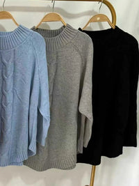 Cable-Knit Long Sleeve Sweater 100100862804936 23 Affordable Fashion Under $100 Jerry's Apparel 