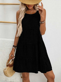 Plaid Round Neck Sleeveless Mini Dress 100100093541083 32 Affordable Fashion Under $100 Jerry's Apparel 