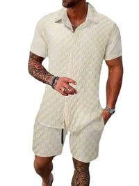 Men's Full Size Collared Neck Short Sleeve Top and Shorts Set Plus Size 100400916717549 40 Affordable Fashion Under $100 Jerry's Apparel 