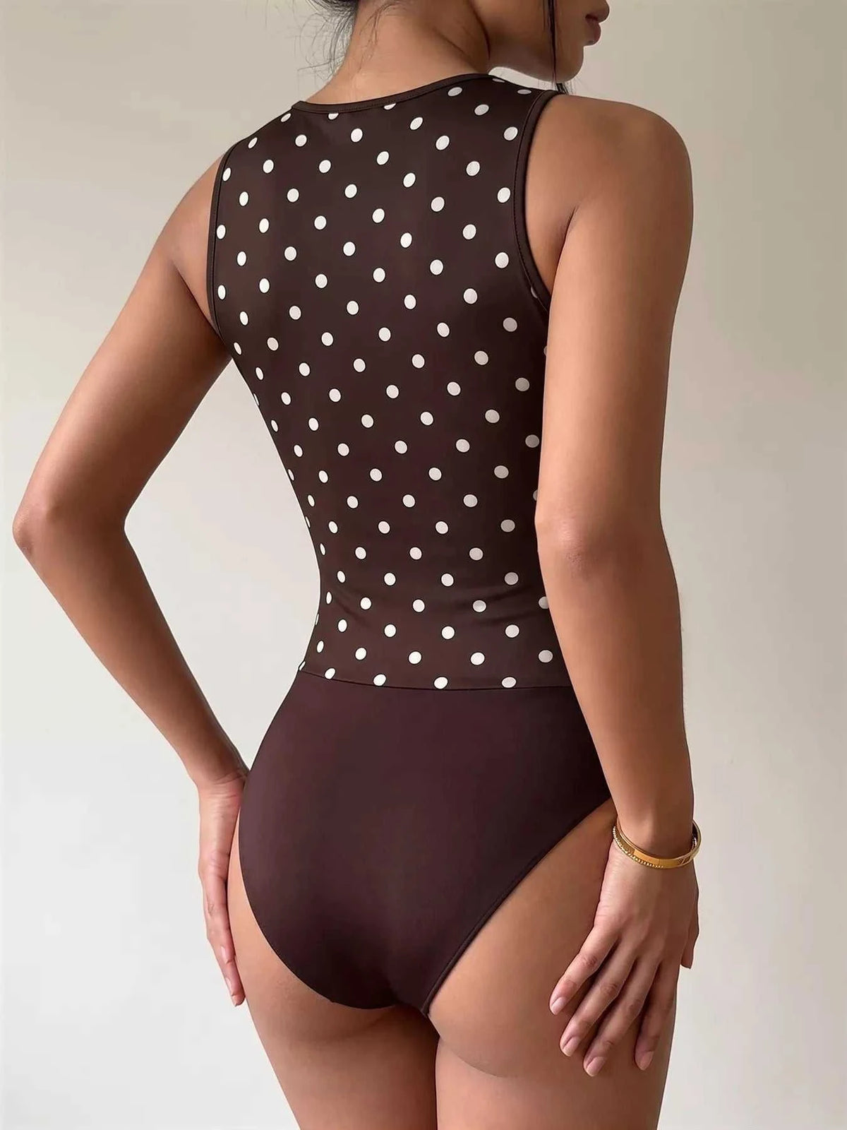 Polka Dot Cowl Neck Bodysuit 100100191422082 27 Affordable Fashion Under $100 Jerry's Apparel 