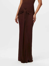 Sleeveless Mock Neck Knot Front Maxi Dress 100100133371526 32 Affordable Fashion Under $100 Jerry's Apparel 