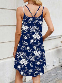 Printed Scoop Neck Cami Dress