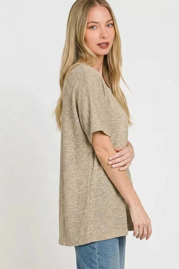 Zenana Oversized Slub Hacci Top 100100753582963 21 Affordable Fashion Under $100 Jerry's Apparel 