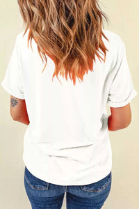 USA Lettering Bow Embroidered T Shirt 100100430685063 45 Affordable Fashion Under $100 Jerry's Apparel 