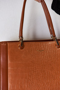 Texture PU Leather Handbag