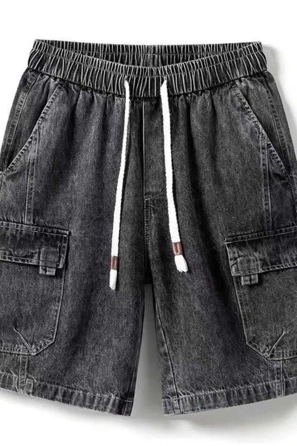Men's Plus Size Vintage Wash Cargo Denim Shorts 100400856631129 36 Affordable Fashion Under $100 Jerry's Apparel 