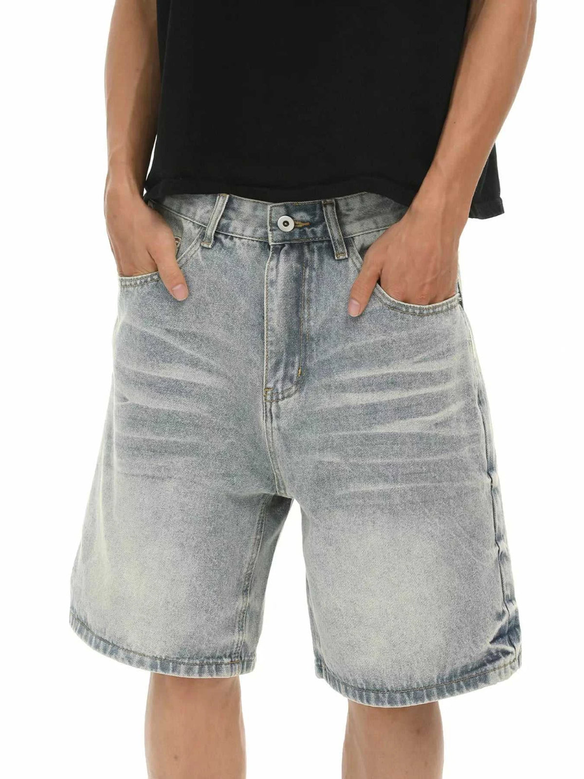 Men's Wash Relaxed Fit Denim Shorts 100400602020356 71 Affordable Fashion Under $100 Jerry's Apparel 