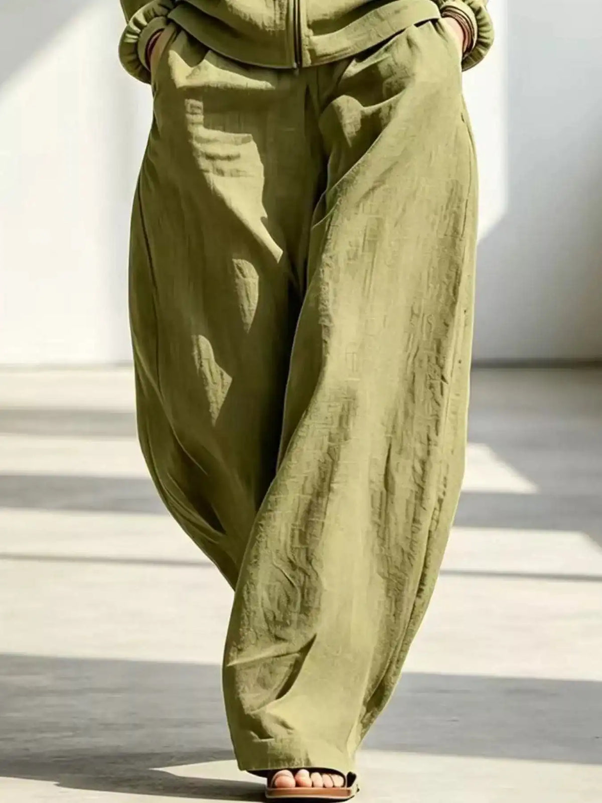 Full Size Zip-Up Jacket and Wide-Leg Pants Set Plus Size 101001541614338 62 Affordable Fashion Under $100 Jerry's Apparel 