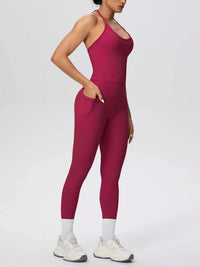 Halter Neck Cami and High-Waisted Leggings Active Set 101006856970414 89 Affordable Fashion Under $100 Jerry's Apparel 
