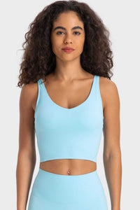 Millennia Deep V-Neck Crop Sports Bra 100100684956780 24 Affordable Fashion Under $100 Jerry's Apparel 