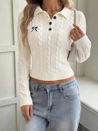 Cable Knit Long Sleeve Sweater 100100519304494 44 Affordable Fashion Under $100 Jerry's Apparel 